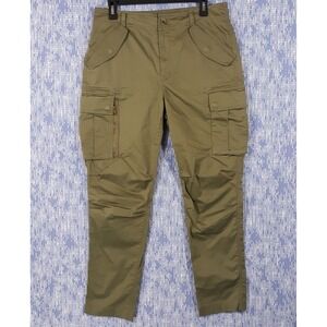 Lauren Ralph Lauren Cargo Pants Womens Size 8 32 x‎ 28 Green Cotton Blend